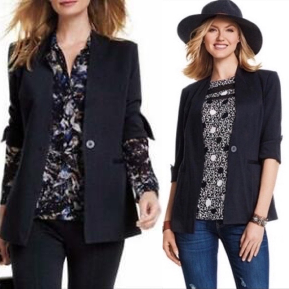 CAbi Turner Collarless‎ Jacket Style #3026